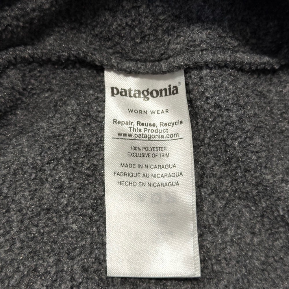 Patagonia Women's Gray and Cream Cowl Sweater - Picture 13 of 14